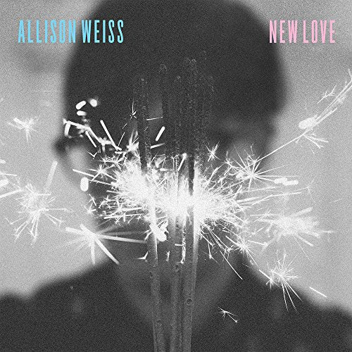 Allison Weiss "New Love" CD cover with sparklers and a shadowed face.