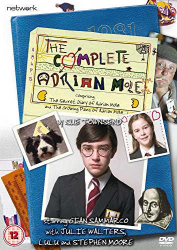DVD cover for "Adrian Mole: The Complete Series" featuring cast photos.