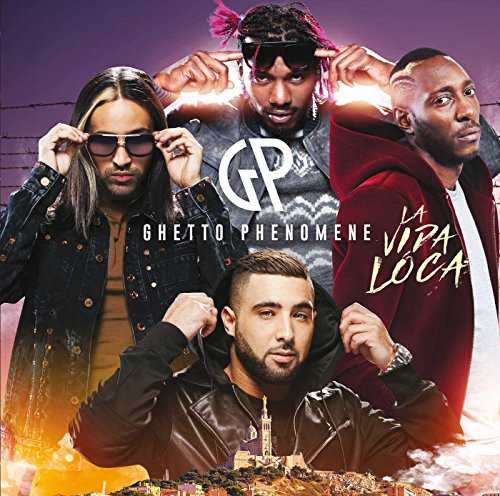 CD cover featuring four men with sunglasses and city landscape.