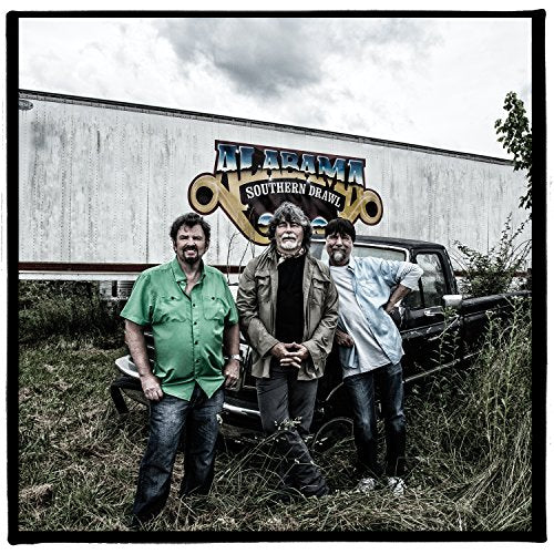 Alabama band “Southern Drawl” CD cover with three men and a truck.