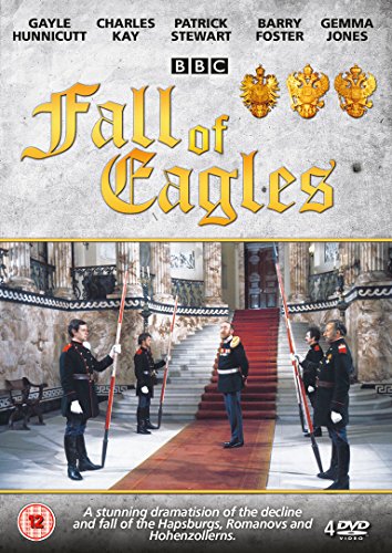 DVD cover for "Fall of Eagles" depicting Russian officers on a staircase.