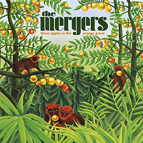 CD cover: monkeys and apples amidst lush orange grove foliage.