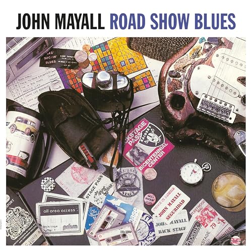 John Mayall album cover: scattered tour items and a guitar.