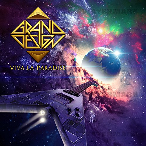 CD cover: space scene with Earth, guitar, and bold yellow text.