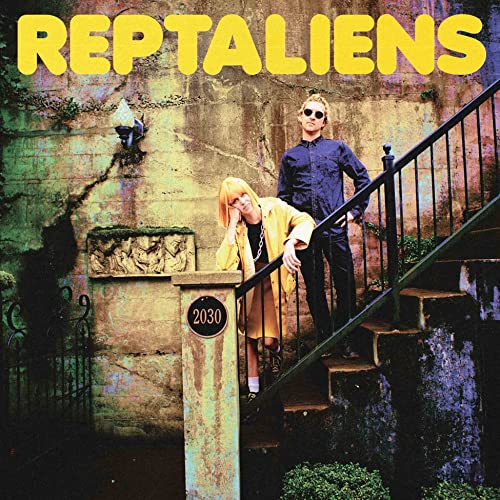 Album cover for Reptaliensā āMultiverseā featuring two people on stairs.