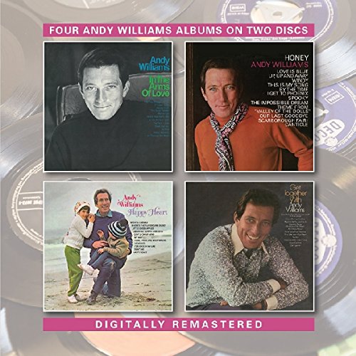 CD packaging featuring portraits of Andy Williams and album cover art.