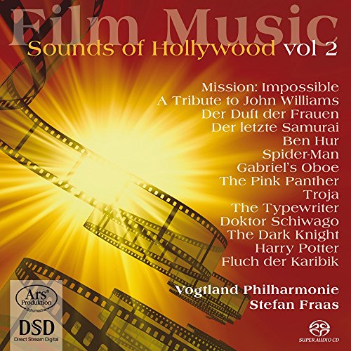 CD cover for “Sounds of Hollywood Vol. 2” featuring film scores.