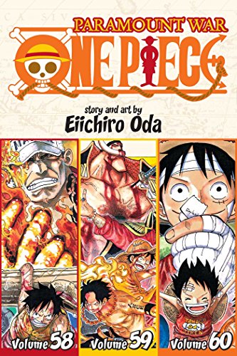 One Piece 3-in-1 omnibus edition cover featuring manga art of Luffy and other characters.