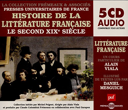 5CD audio pack: "Histoire de la Littérature Française," featuring 19th-century portrait.