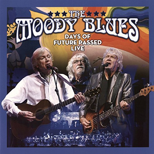 Vinyl record album cover for Blues Moody's Days Of Future Passed live performance.