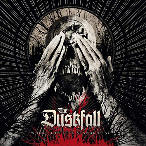 Dark album cover featuring a skull framed by hands and branches.