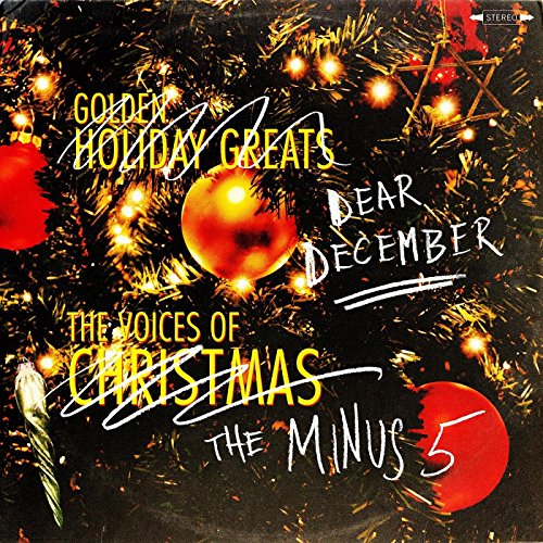 Minus 5 - Dear December" vinyl record cover with Christmas tree and ornaments.