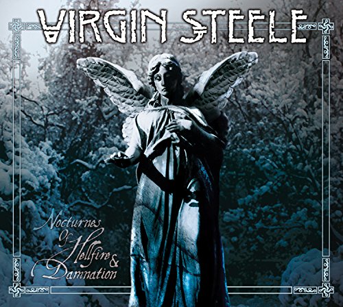 CD cover: Stone angel with wings against a snowy, dark background.