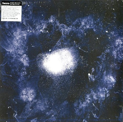 Swans album cover: abstract blue and white swirling nebula image.