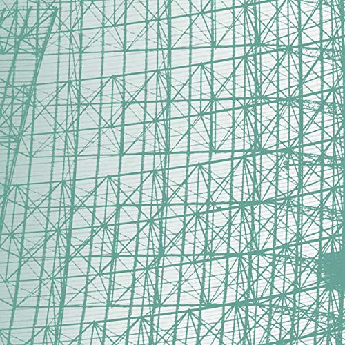 Green geometric pattern on a square album cover.
