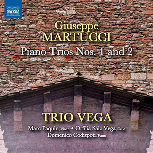 CD cover for Trio Vega performing Martuccipiano Trios 1 & 2.