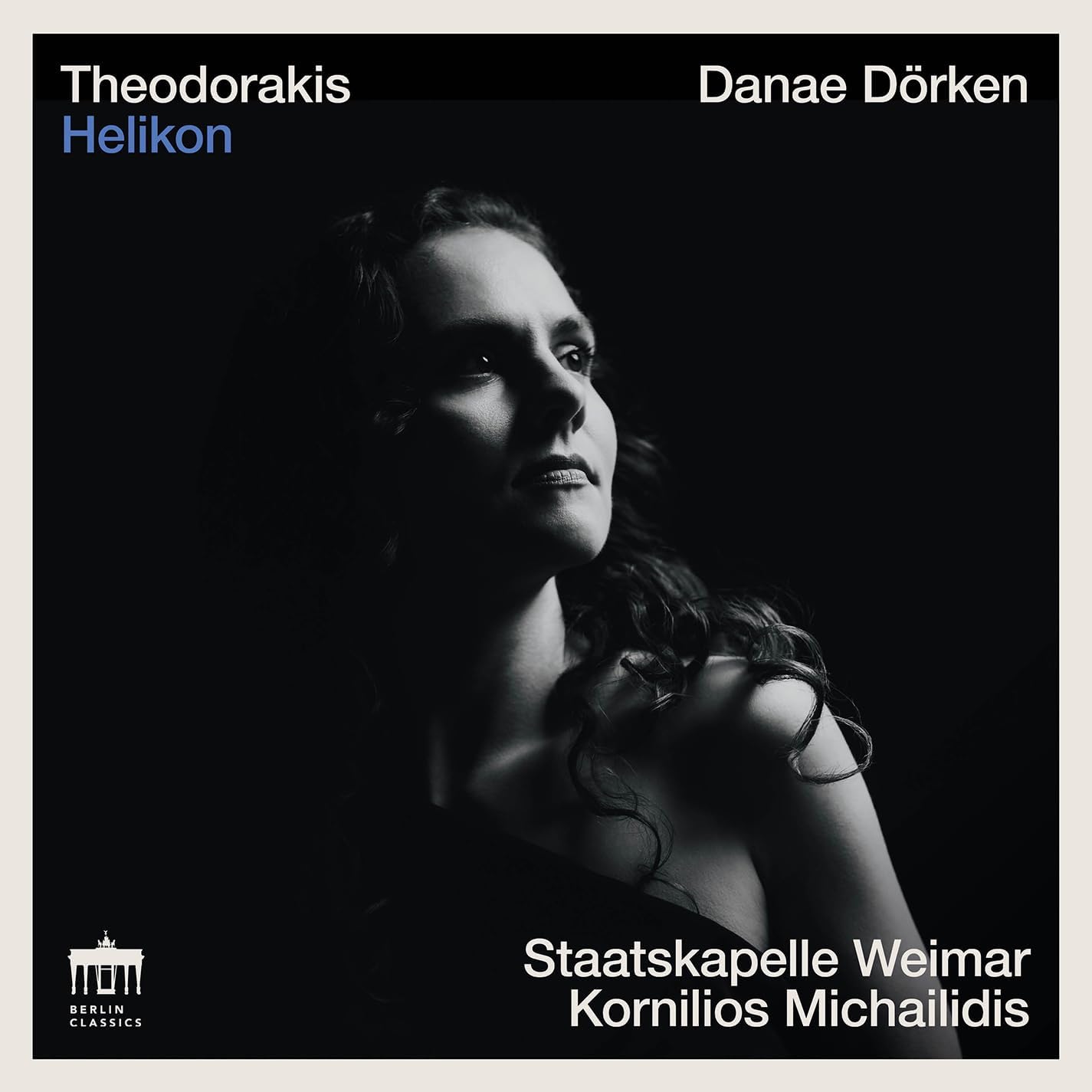 CD case featuring Danae Dorken and Theodorakis, Staatskapelle We orchestra imagery.
