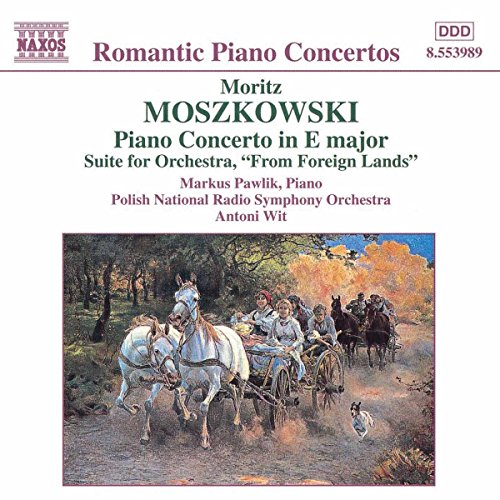 CD cover: horse-drawn carriages on a country road, painting style.