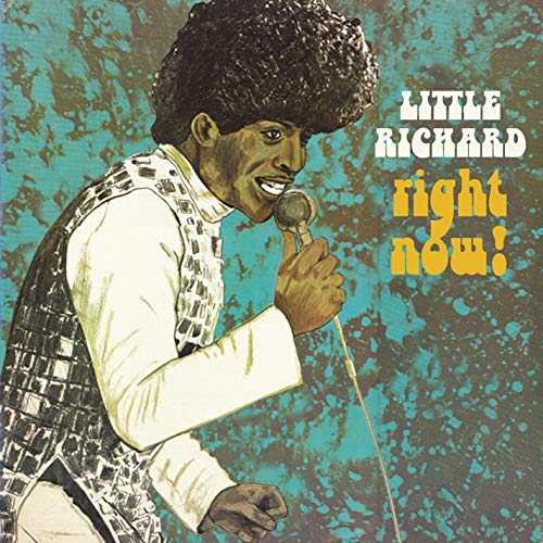 Album cover for Little Richard’s “Right Now!” featuring a portrait of the artist.