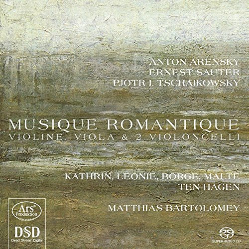CD cover for “Musique Romantique” featuring composers and performers’ names.