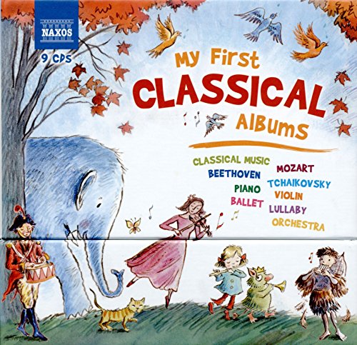 Colorful box set, “My First Classical,” with illustrated children and animals.