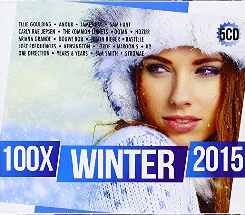 “100X Winter 2015” 5CD compilation album cover with a woman in a winter hat.