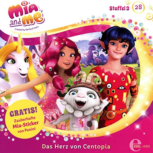 Mia and me CD cover featuring characters from Centopia.
