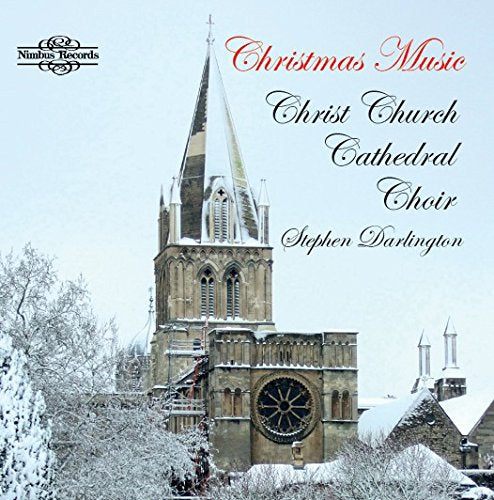 CD cover featuring a snowy cathedral spire and festive text.
