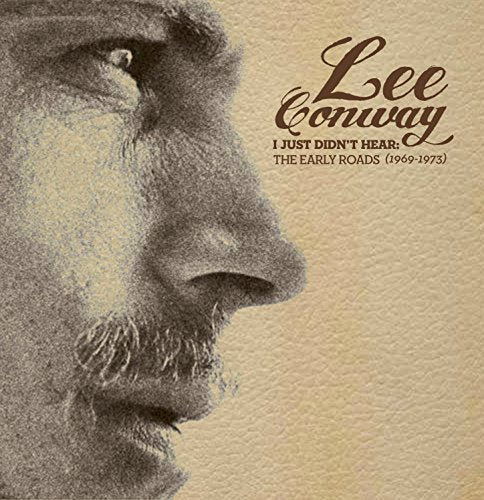 Lee Conway CD cover: sepia-toned portrait of a man’s face.
