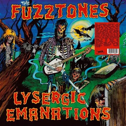 Album cover for The Fuzztonesā āLysergic Emanationā featuring spooky, illustrated figures.