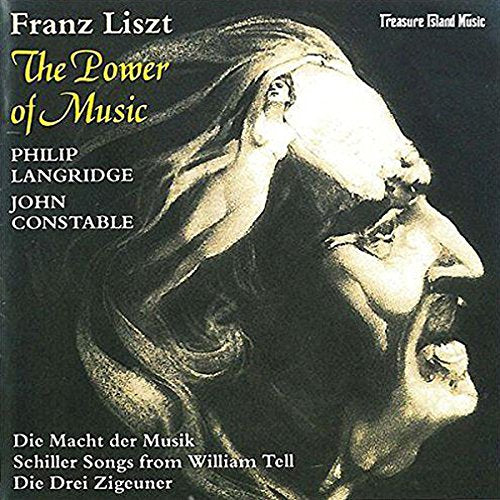 CD cover featuring a profile portrait of Franz Liszt, dark hair, singing.