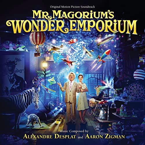 CD cover for "Mr. Magorium's Wonder Emporium" soundtrack with whimsical imagery.