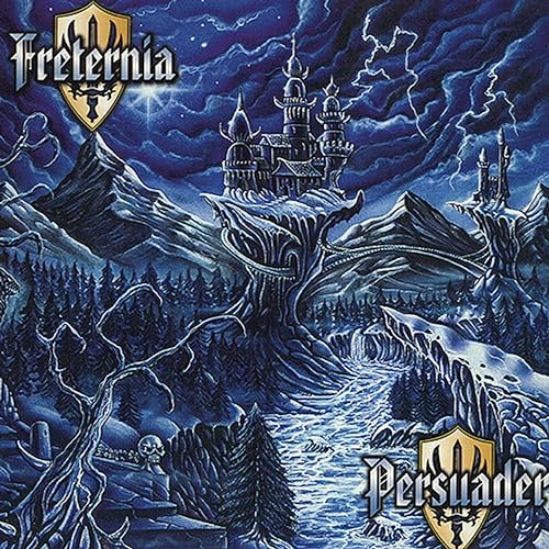 CD cover art: A dark fantasy landscape with a castle and mountains.