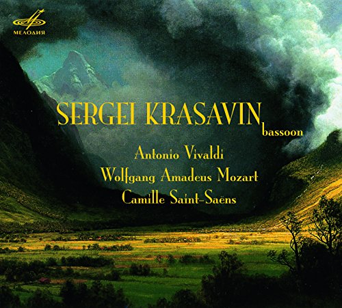 CD cover for Sergei Krasavin’s bassoon performance of Vivaldi, Mozart, and Saint-Saëns.