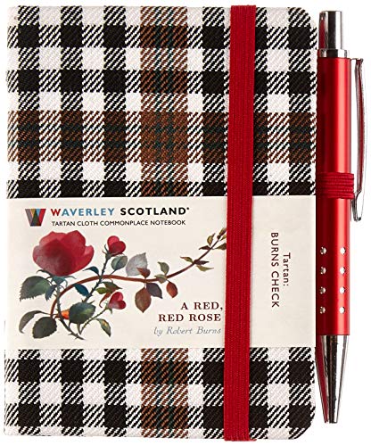 A Red, Red Rose Tartan Notebook (mini with pen) (Burns check tartan) (Waverley Scotland Tartan Cloth Commonplace Notebook): 79