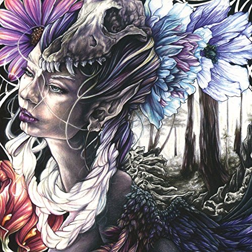 CD cover: woman’s face merging with skull and floral imagery.