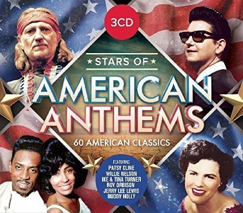 CD cover featuring portraits of American singers with a patriotic background.