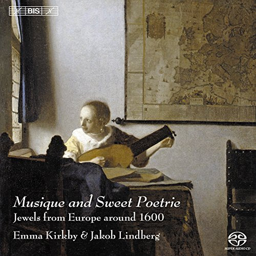 CD cover depicting a young woman playing a lute in a room.