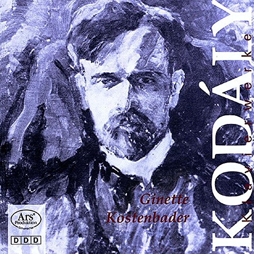CD cover featuring a painted portrait of Zoltan Kodály and text.
