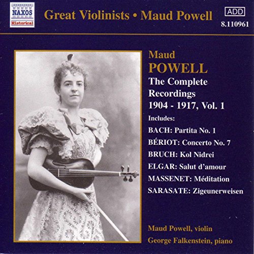 CD cover featuring a portrait of violinist Maud Powell with listed composers.