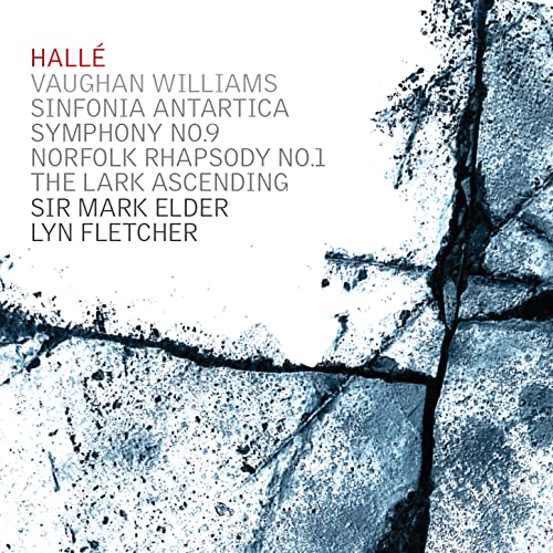 CD cover for Vaughan Williams symphonies with abstract cracked ice imagery.