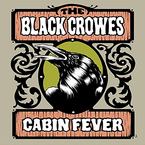 DVD cover for The Black Crowes’ “Cabin Fever” featuring a crow.