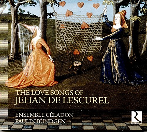CD cover featuring two women in medieval gowns beside a heart-decorated net.