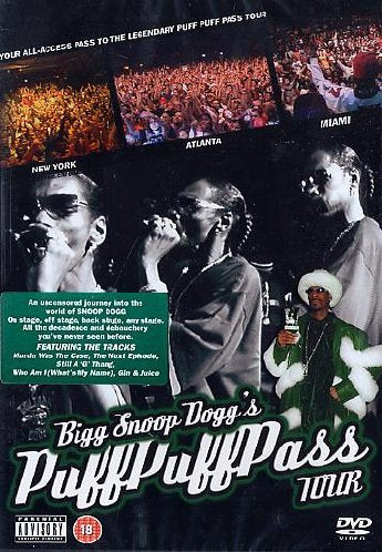 DVD cover featuring Snoop Dogg performing with crowds in multiple cities.