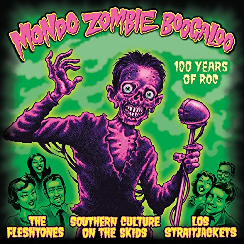 CD cover: Zombie illustration with band members, green and purple tones.