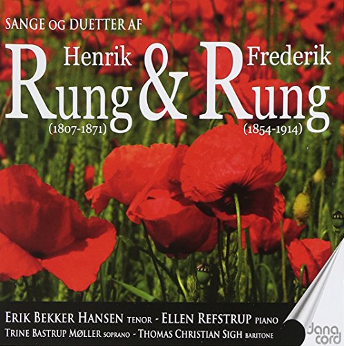 CD cover featuring red poppies and the names "Rung & Rung" in white text.