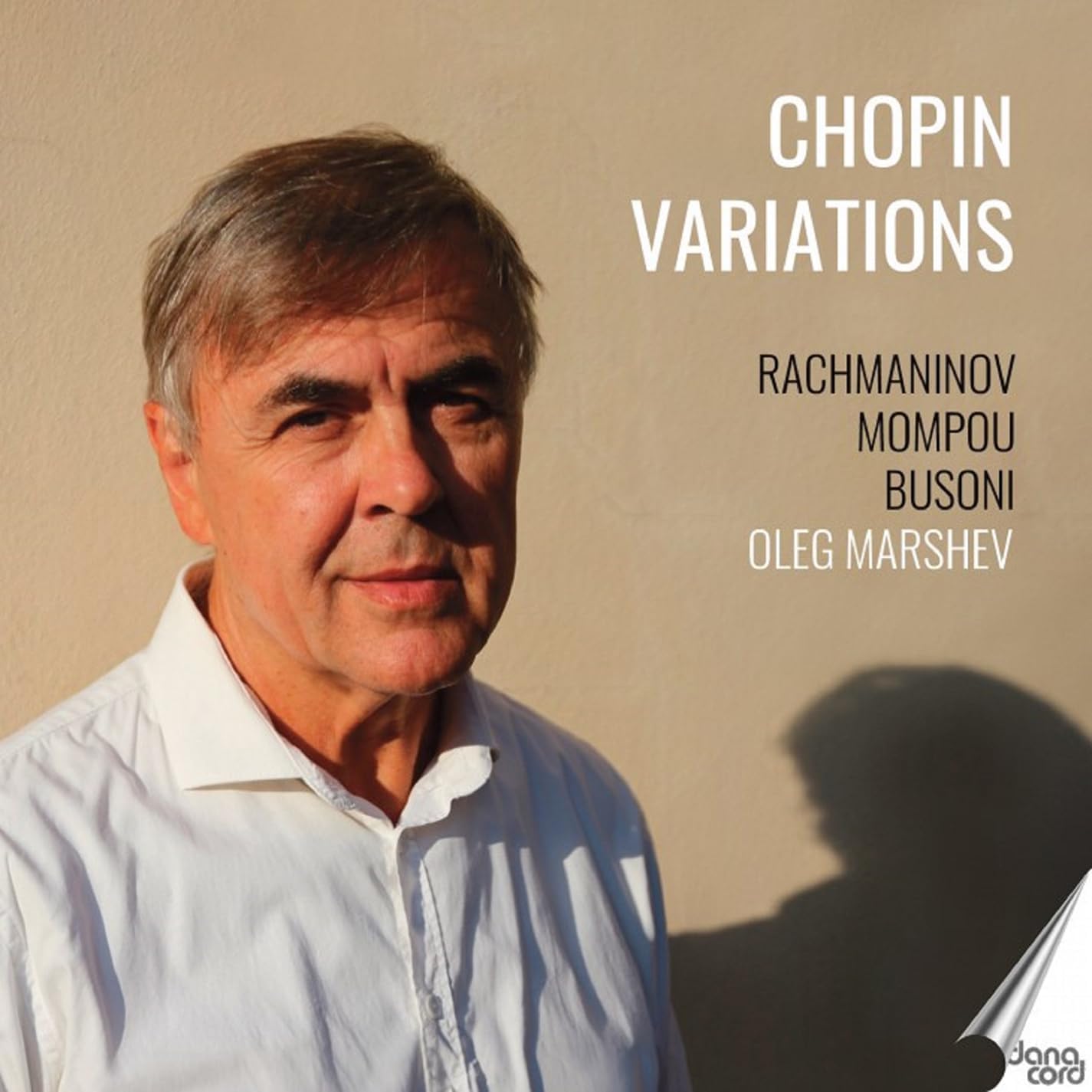 CD cover featuring pianist Oleg Marshev and text "Chopin Variations.