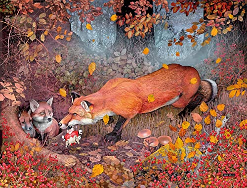 Puzzles For Adults - Tally Ho! Ho! - Mike Jupp 1000 Piece Jigsaw Puzzle | Made In Britain | Thick Puzzle Board | Cartoon Puzzles