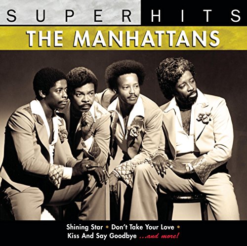 CD cover for The Manhattans’ “Super Hits” featuring the band’s portrait.