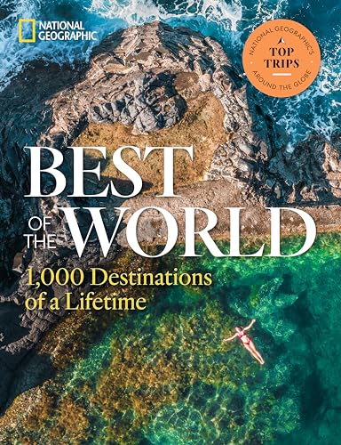 National Geographic book cover featuring coastal cliffs and a swimmer.